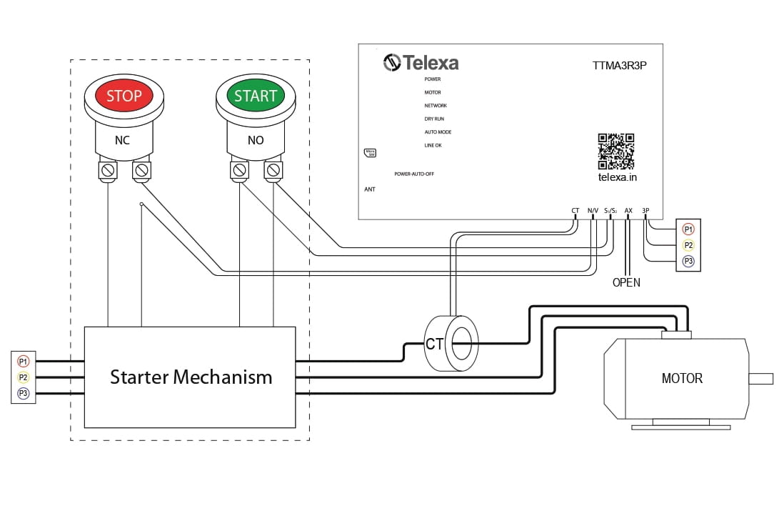 Starter mechanism wiring diagram